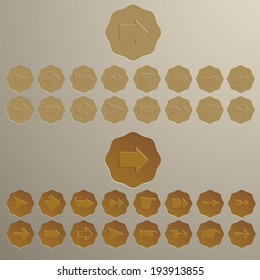 arrow icons set
