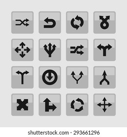 arrow icons set