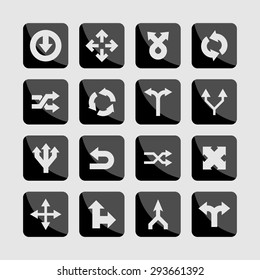 arrow icons set