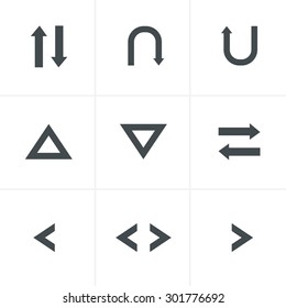 arrow icons set