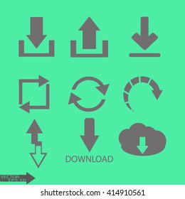 arrow icons set