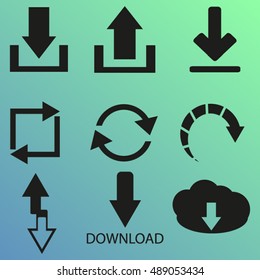 arrow icons set