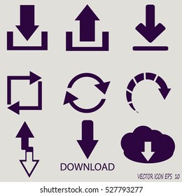 arrow icons set