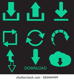 arrow icons set