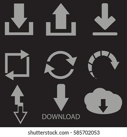 arrow icons set
