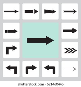 Arrow icons set
