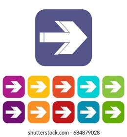 Arrow icons set