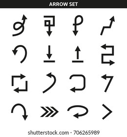 arrow icons set