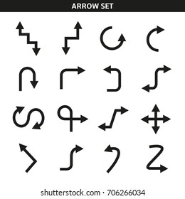 arrow icons set