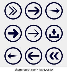 arrow icons set