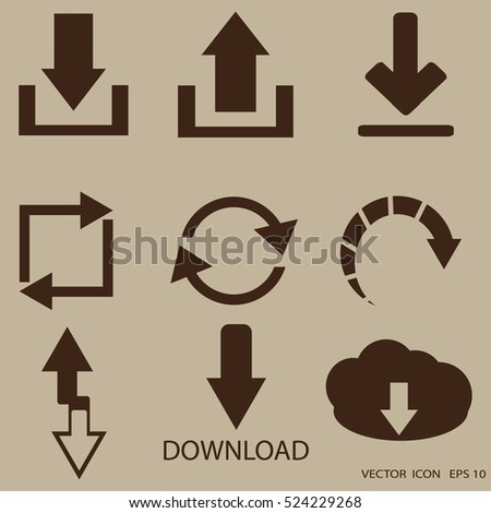 arrow icons set