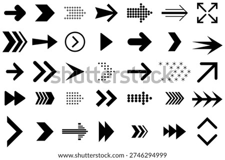 Arrow icons set. Arrow buttons icon set. Website slider navigation symbols. Next and previous rounded buttons for app. Black arrow buttons isolated and outline vector illustration.