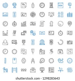 arrow icons set. Collection of arrow with exchange, weather vane, browser, strategy, mail, clock, entrance, vertical, wall clock, location. Editable and scalable arrow icons.