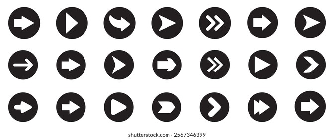 Arrow icons set. Arrow collection. Simple arrow big set. Vector illustration