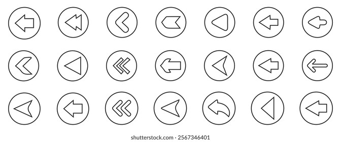 Arrow icons set. Arrow collection. Simple arrow big set. Vector illustration