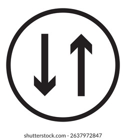 Arrow icons set. Arrow collection, symbol. up arrow. down arrow. eps 10