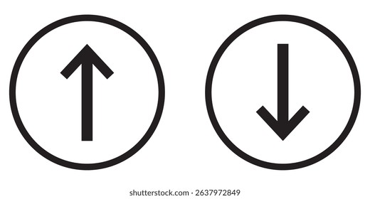 Arrow icons set. Arrow collection, symbol. up arrow. down arrow. eps 10