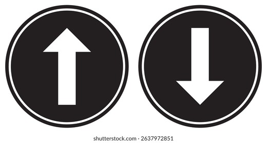 Arrow icons set. Arrow collection, symbol. up arrow. down arrow. eps 10