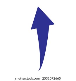 Arrow up icons. Set of curve rise increase arrows. Growth pictogram isolated. Vector illustration.