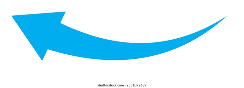 Ícones de seta para cima. Conjunto de setas de aumento de curva. Pictograma de crescimento isolado. Ilustração vetorial.