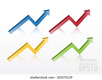 Arrow icons set isolated