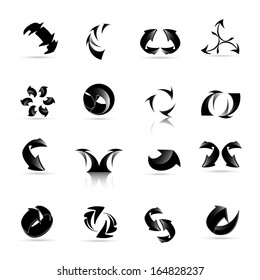 Arrow Icons Set - Isolated On White Background - Vector Illustration, Graphic Design Editable For Your Design.