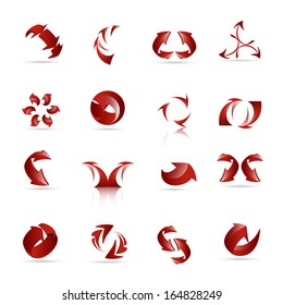 Arrow Icons Set - Isolated On White Background - Vector Illustration, Graphic Design Editable For Your Design.