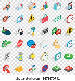 Arrow icons set. Isometric style of 36 arrow vector icons for web for any design