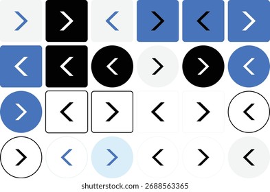 Arrow Icons Set for Navigation and User Interface Direction