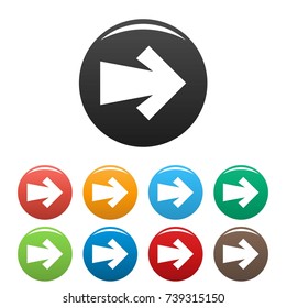 Arrow icons set. Simple illustration of arrow vector icons isolated on white background