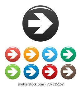 Arrow icons set. Simple illustration of arrow vector icons isolated on white background