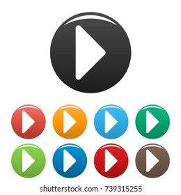 Arrow icons set. Simple illustration of arrow vector icons isolated on white background