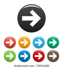 Arrow icons set. Simple illustration of arrow vector icons isolated on white background