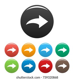 Arrow icons set. Simple illustration of arrow vector icons isolated on white background