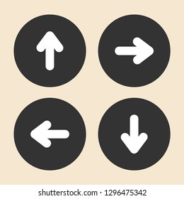 Arrow icons set. Vector.