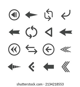 Arrow icons set. Vector Arrows collection. 