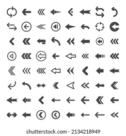 Arrow icons set. Vector Arrows collection. 