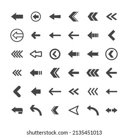 Arrow icons set. Vector Arrows collection. 