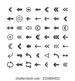 Arrow icons set. Vector Arrows collection. 