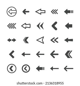 Arrow icons set. Vector Arrows collection. 