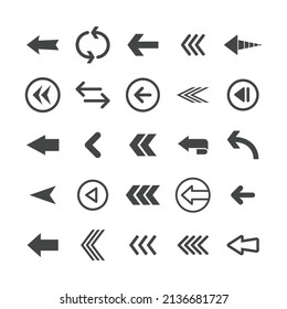 Arrow icons set. Vector Arrows collection. 