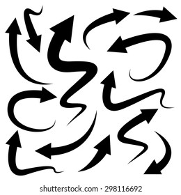 arrow icons set, vector arrows