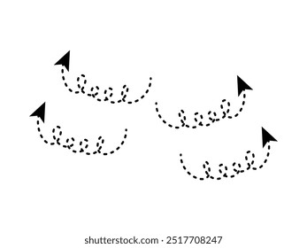 Arrow icons set vector design