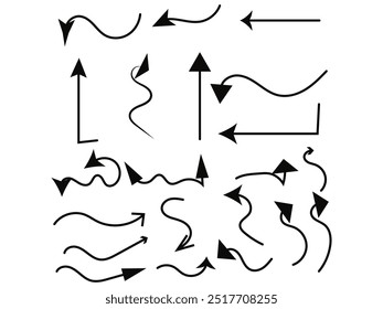 Arrow icons set vector design