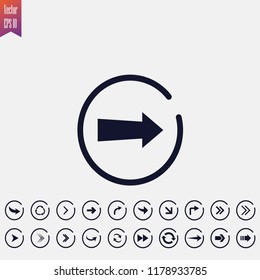 arrow icons set vector illustration