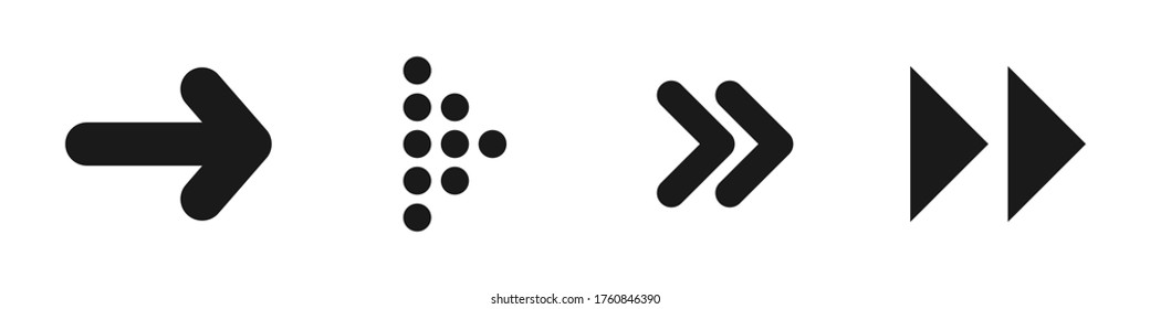 Arrow icons set  vector illustration. Arrows vector collection