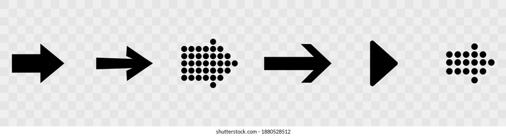 Arrow icons set vector illustration. Arrows vector collection