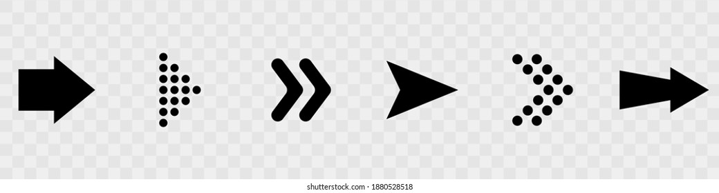 Arrow icons set vector illustration. Arrows vector collection