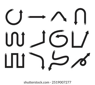 Conjunto de iconos de flecha Ilustración vectorial