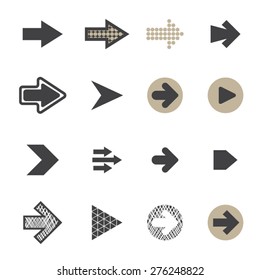 Arrow icons set,Vector